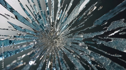 Cracking Glass Texture – Shattered glass breaking into pieces with an artistic touch for creative projects.