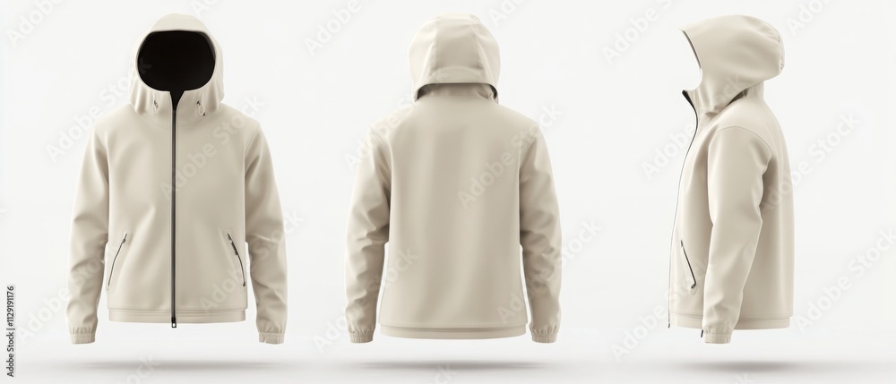 Anorak Jacket mockup with front and back view. man dress mock-up template.
Anorak Jacket mockup with front and back view. man dress mock-up template.