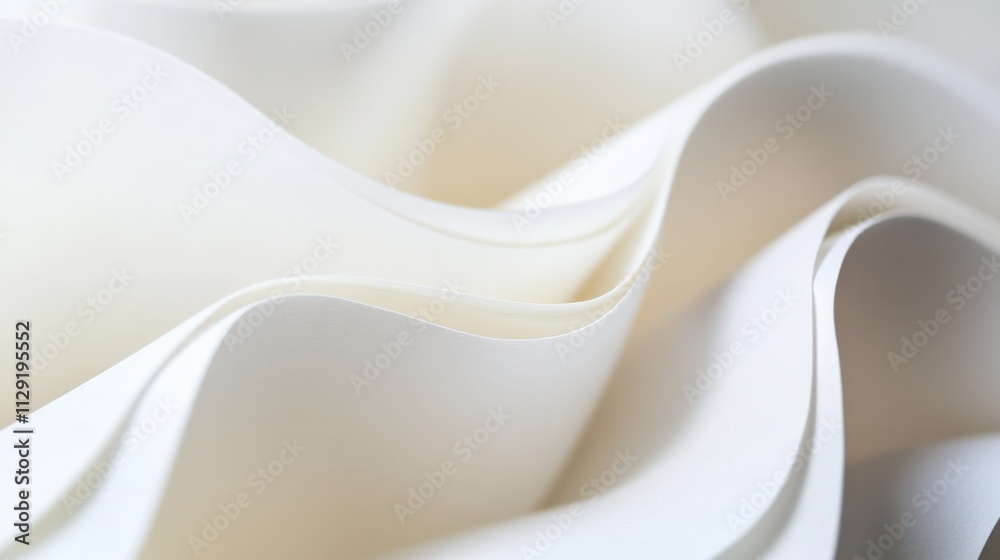 Fototapeta premium soft white fabric texture with gentle folds