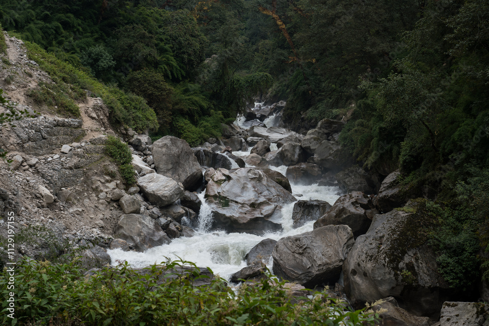 Day 2 of Langtang Valley Circuit Trek Bamboo and Pairo Region on Langtang River Trail in Trek Nepal Day 2 of Langtang Valley Circuit Trek Bamboo and Pairo Region on Langtang River Trail in Trek Nepal