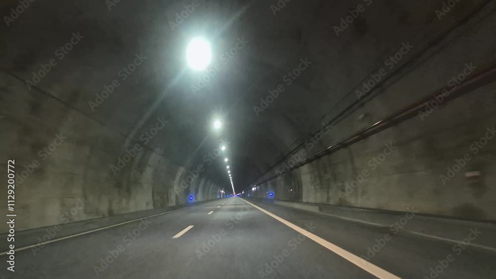 Full 5.7km time-lapse of the Marao Tunnel on the A4 motorway connecting Amarente and Vila Real, Portugal captured during the day. Full 5.7km time-lapse of the Marao Tunnel on the A4 motorway connecting Amarente and Vila Real, Portugal captured during the day.