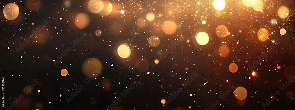 Golden Bokeh Background – Elegant and Sparkling Christmas Decoration Golden Bokeh Background – Elegant and Sparkling Christmas Decoration