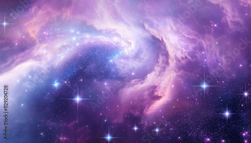 abstract pastel pale purple galaxy nebula background