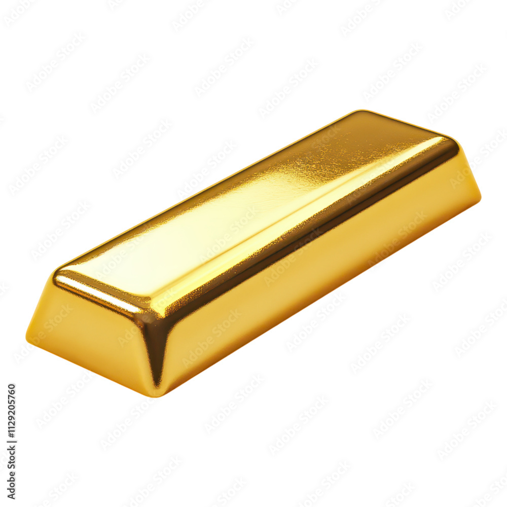 A shiny gold bar presenting a sleek, polished surface with distinct geometric edges. A shiny gold bar presenting a sleek, polished surface with distinct geometric edges.