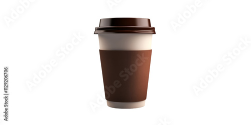 Reusable Coffee Cup Isolated on White Background
