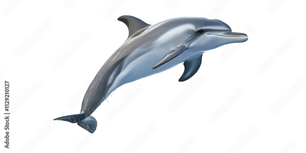 Fototapeta premium Dolphin on Transparent Background