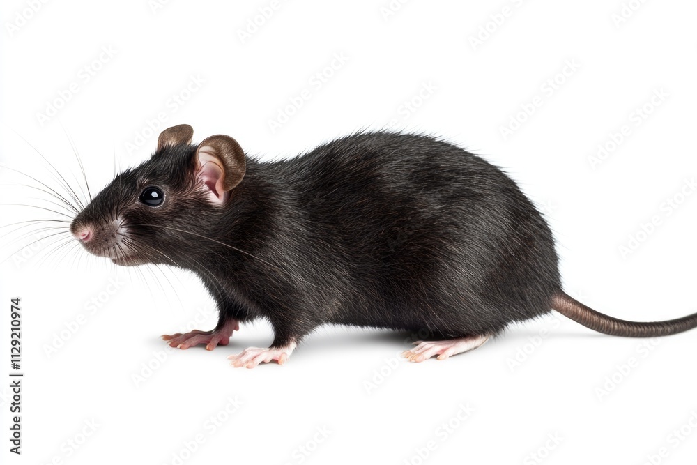 Black Rat on White Surface Black Rat on White Surface