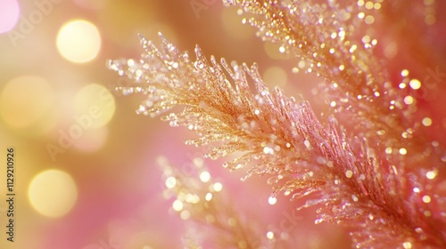 Close up of plant with water droplets