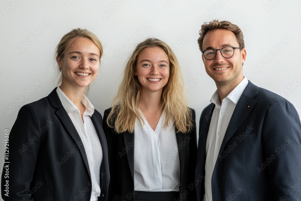 Portrait of Three Confident Business Professionals Portrait of Three Confident Business Professionals