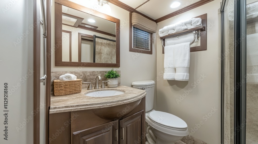 Cozy and Welcoming Clean Bathroom Design