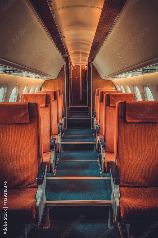 Fototapeta premium Empty airline seats