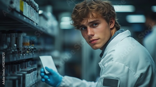 Young Scientist in a Laboratory