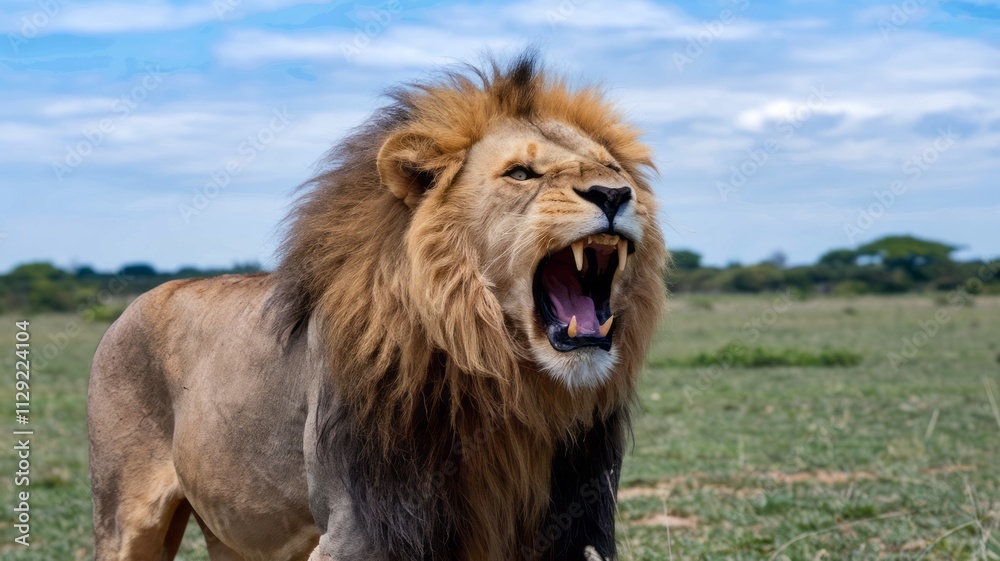 portrait of a lion animal theme in nature and sunset meaning leadership and power portrait of a lion animal theme in nature and sunset meaning leadership and power