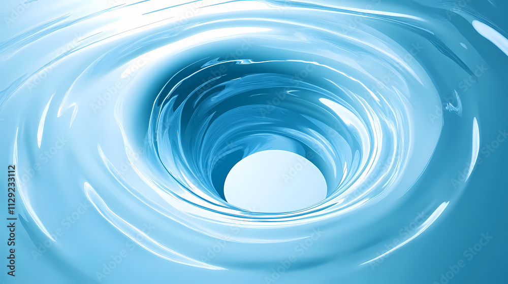 Blue spiral vortex. Whirlpool. Illustration Blue spiral vortex. Whirlpool. Illustration