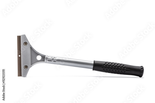 Hand scraper tool on white background