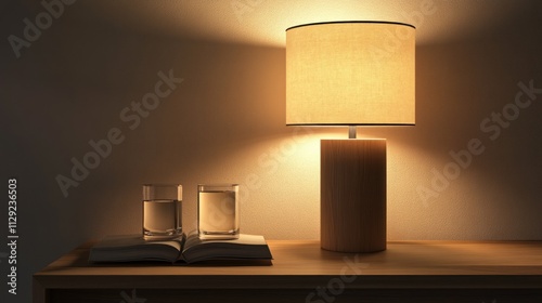 Warm Evening Ambiance with Table Lamp