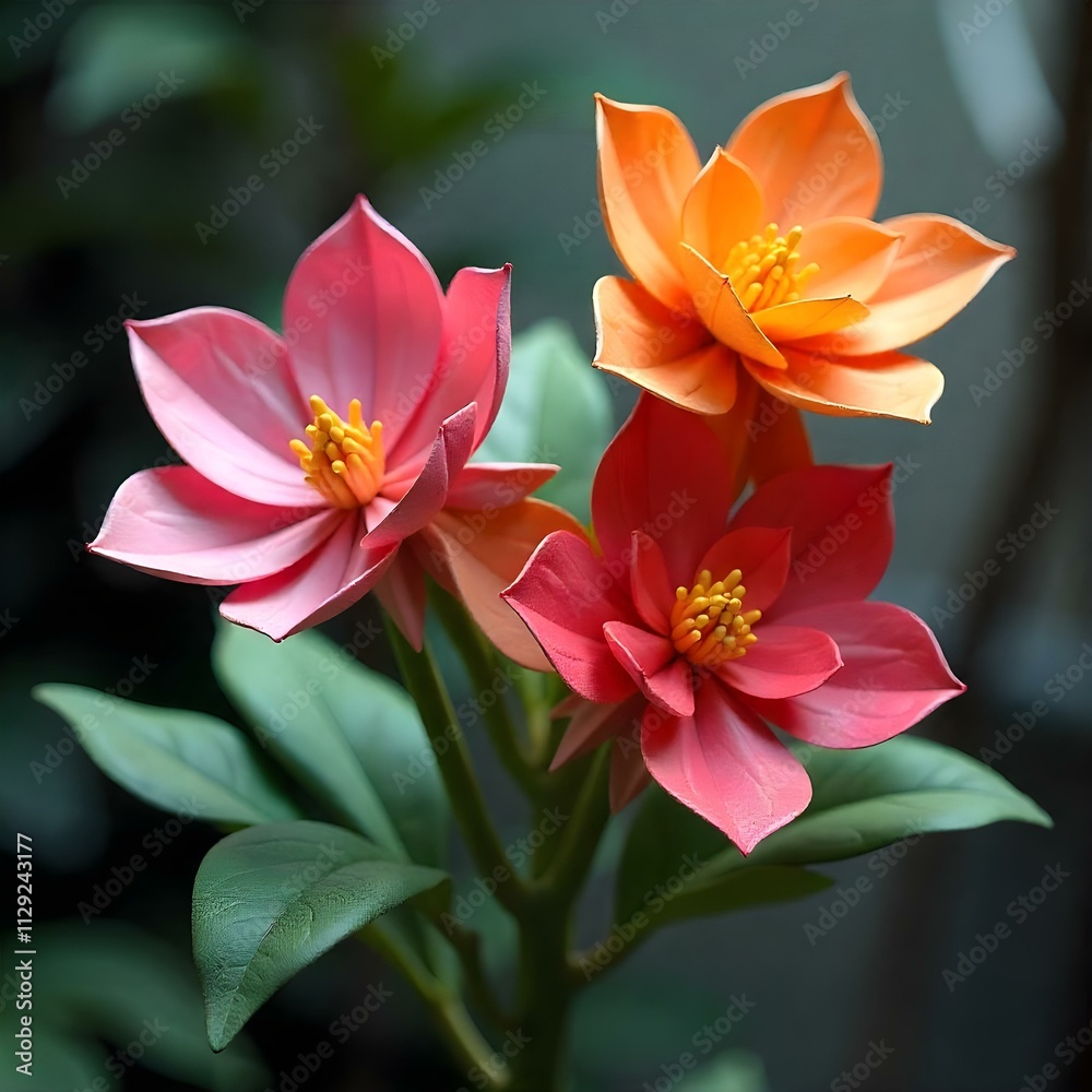 pink and yellow flower