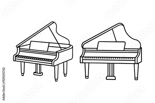 piano keys vector illustration