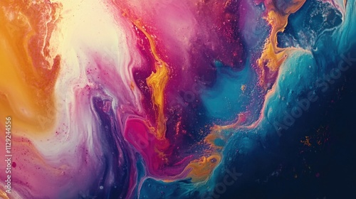 Fluid Painting Close Up photo