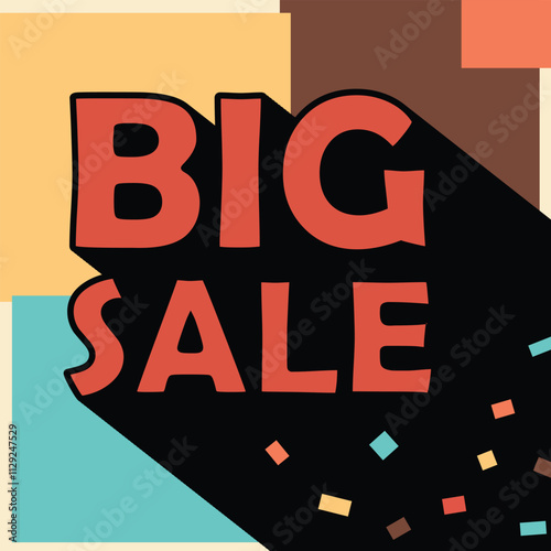 For big sale events, use vector illustrator to craft retro style and minimalist color designs for banners, posters, and social media.