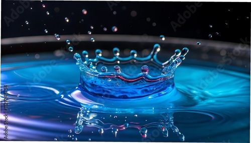 water splash in glass