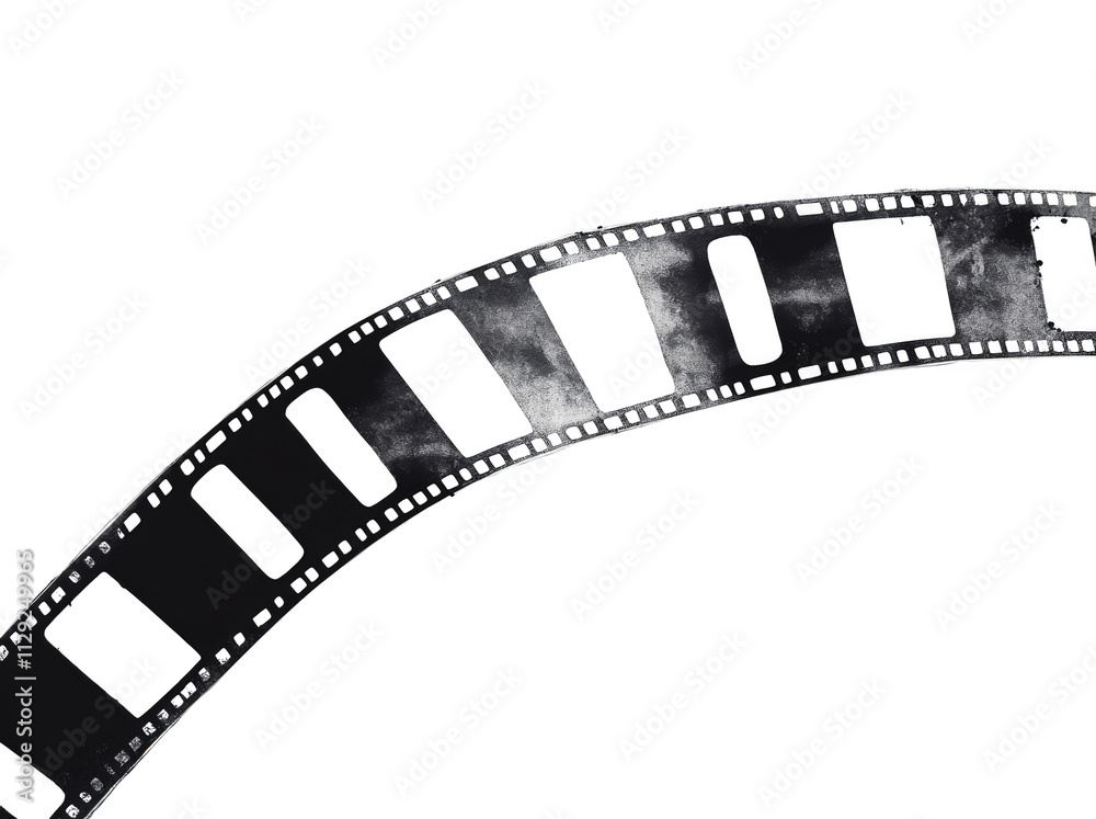 Fototapeta premium film strip isolated on white background