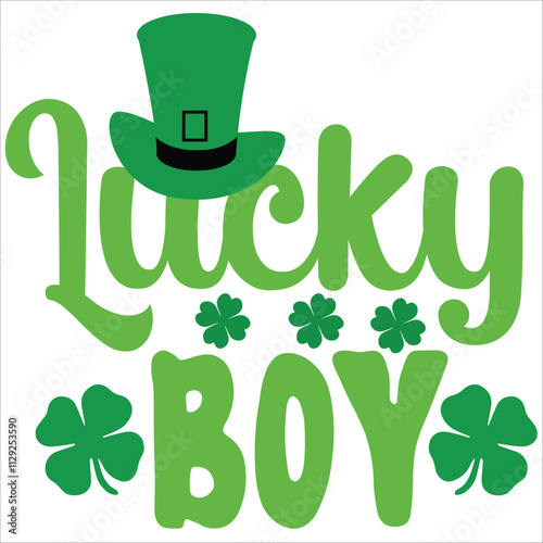lucky boy.it is a svg st petrick's day's svg design for use anywhere