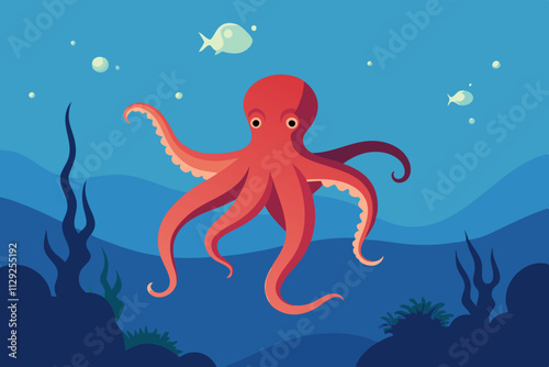 octopus in the sea