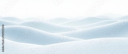 Snowy hills creating a serene winter landscape.