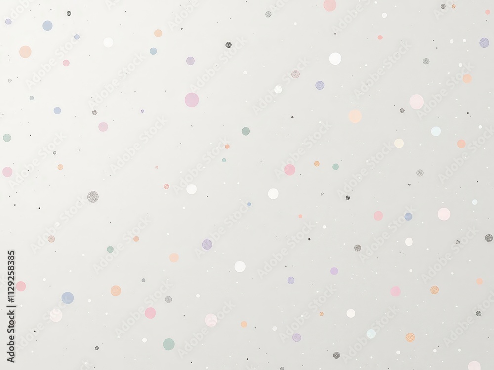 Delicate dance of pastel circles twinkling against a soft background in a serene moment of artistic creation Delicate dance of pastel circles twinkling against a soft background in a serene moment of artistic creation