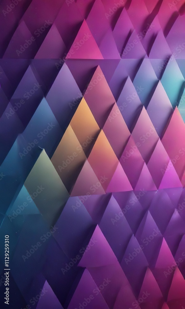 Layered triangular pattern on a gradient background, triangular shapes, artistic backgrounds, colorful patterns, modern art Layered triangular pattern on a gradient background, triangular shapes, artistic backgrounds, colorful patterns, modern art