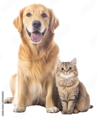 PNG Cute dog and cat background together animal.