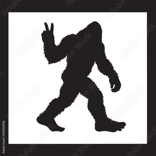 Free Vector Bigfoot silhouettes Vector and Flat design bigfoot silhouette