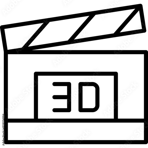 3d Film Icon