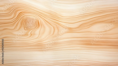 Close-up view of smooth light wood grain with natural patterns and textures showcasing beauty of timber