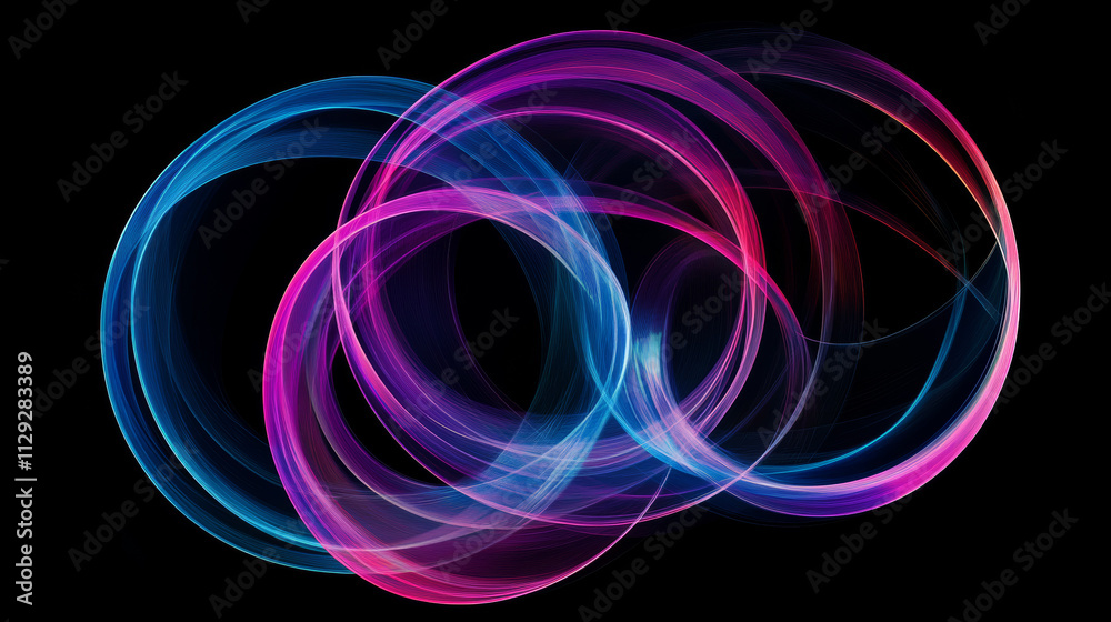 abstract background with glowing circles abstract background with glowing circles