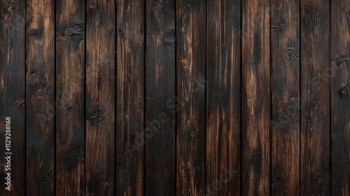 Textured dark wooden wall featuring rich tones and natural imperfections suitable for various design aesthetics