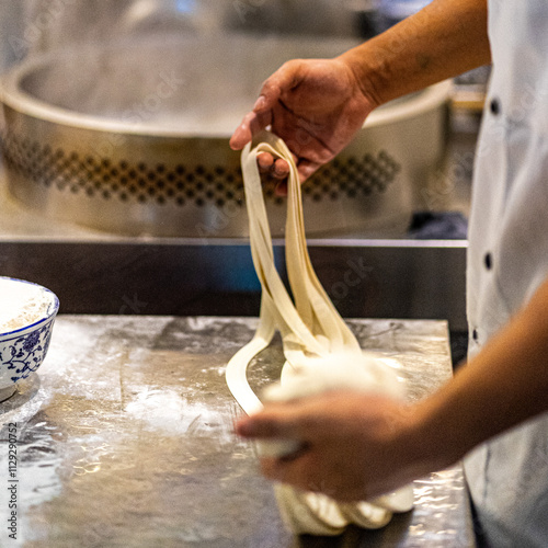noodle making pasta food preparation
