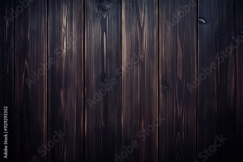 Dark brown wooden planks background texture.