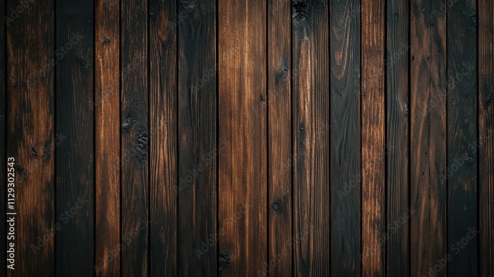 Dark wooden planks with a rustic texture creating a warm and inviting atmosphere for any setting Dark wooden planks with a rustic texture creating a warm and inviting atmosphere for any setting