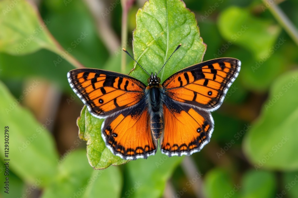 A close-up shot of a butterfly perched on a leaf, with intricate details and natural surroundings A close-up shot of a butterfly perched on a leaf, with intricate details and natural surroundings