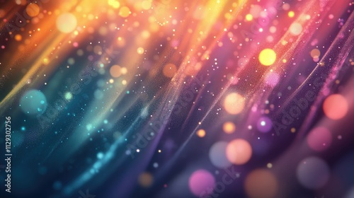 Particle symphony in abstract hues.