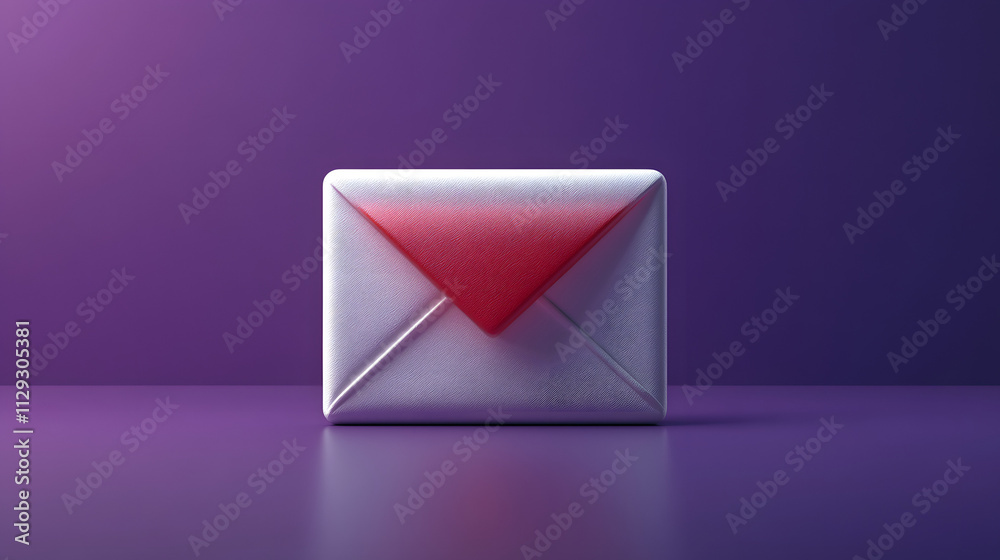 A white and red envelope icon placed on a vibrant purple background, showcasing a modern and colorful design for messaging or email applications, with a focus on clarity and aesthetic appeal.
A white and red envelope icon placed on a vibrant purple background, showcasing a modern and colorful design for messaging or email applications, with a focus on clarity and aesthetic appeal.