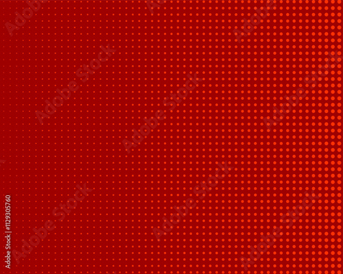 Bright Red Halftone dotted background. Pop art style. Pattern with small circles, dots, design element for web banners, posters, cards, wallpapers, backdrops, sites. Vector illustration
