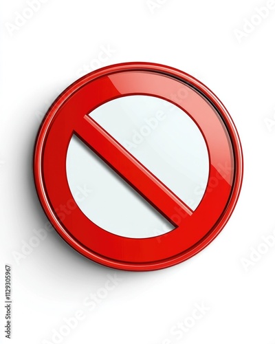 Bold Red Ban Icon: Striking No Symbol Isolated on White Background for Clear Communication Free Download Bold Red Ban Icon: Striking No Symbol Isolated on White Background for Clear Communication - GFXLoad