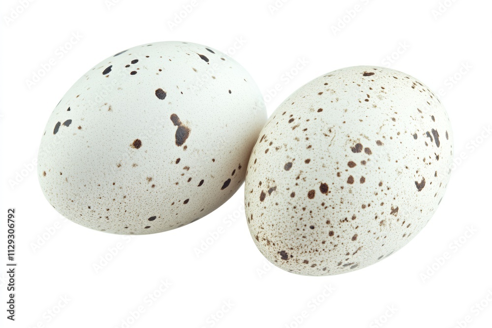 Two Fresh Eggs Isolated on White Background, Perfect Organic Ingredient for Culinary Creations Two Fresh Eggs Isolated on White Background, Perfect Organic Ingredient for Culinary Creations