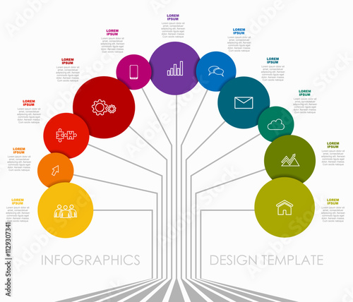 Infographic design template with place for your data. Vector illustration.