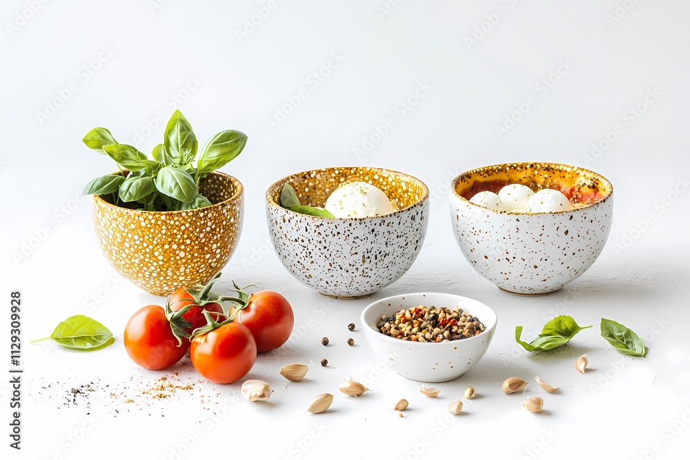 Fresh Ingredients for Healthy Cooking with Herbs and Vegetables Fresh Ingredients for Healthy Cooking with Herbs and Vegetables