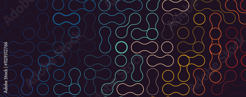 Metaballs shapes abstract  geometric background