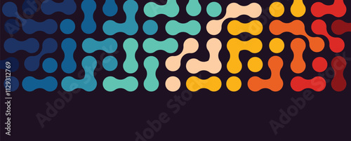 Metaballs shapes abstract  geometric background